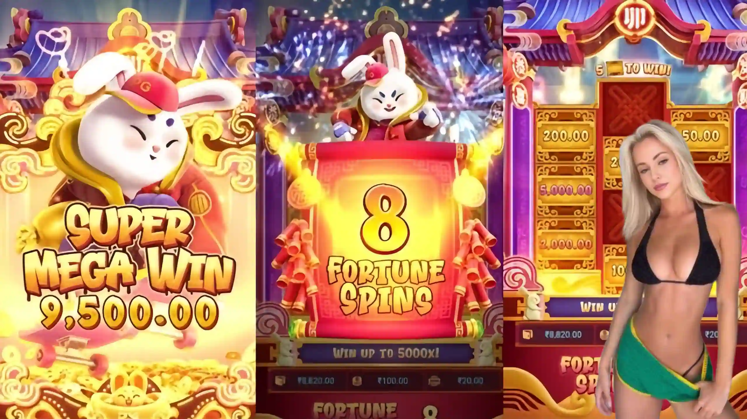 Wild Expansivo Fortune Rabbit pp6 - Coelho Dourado que Expande